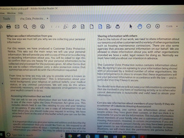PT 2 CHA DATA PROTECTION LEAFLET