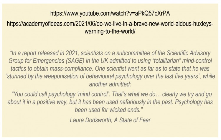 SAGE admits TOTALITARIAN MIND CONTROL