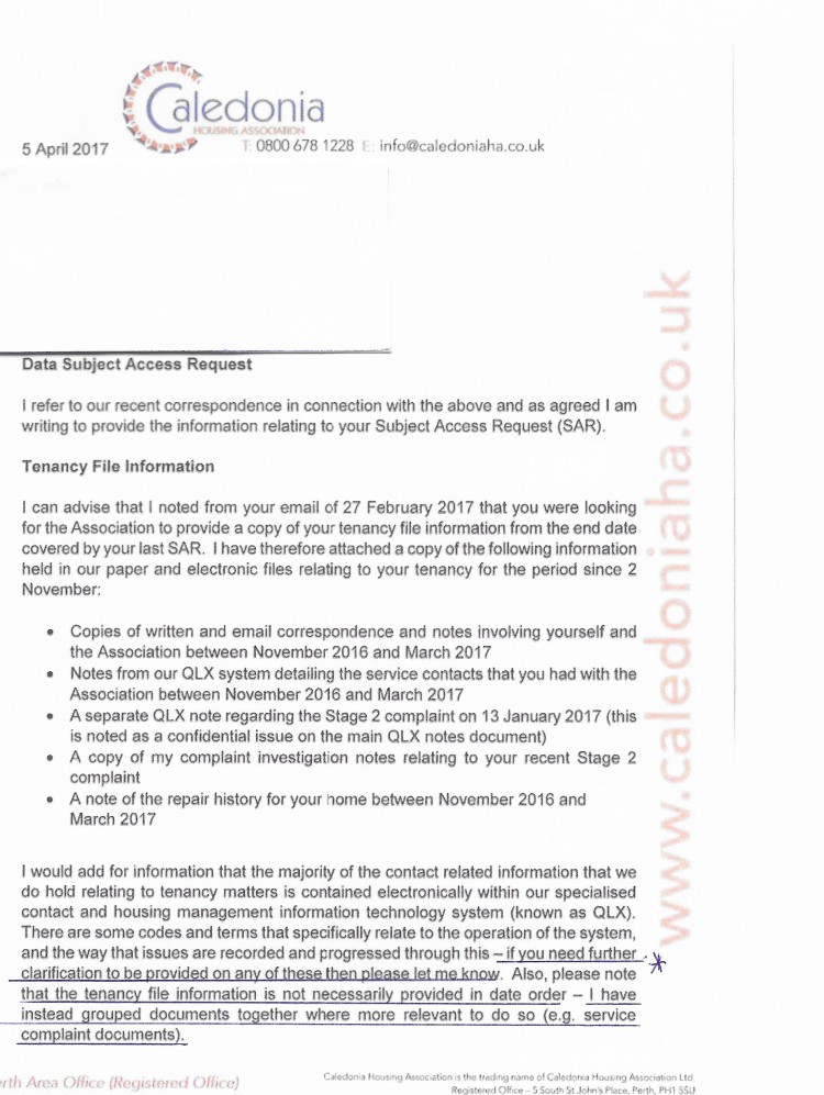 scan 2nd SAR cover letter ask for codes