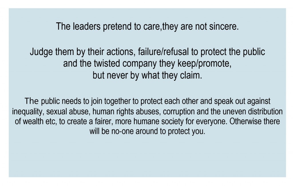 they do not care they are not sincere.
